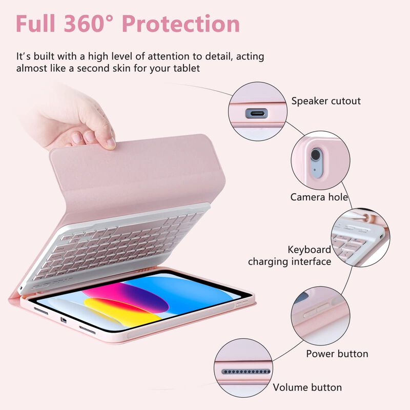 Funda Con Teclado Mmk Para Ipad 11.&ordf; Y 10.&ordf; Gen... image number null