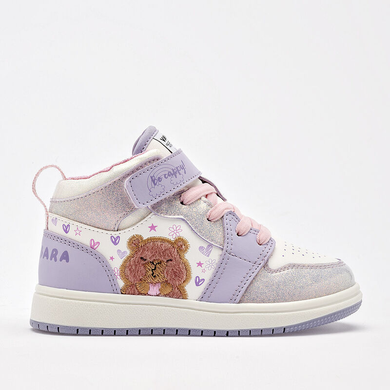 Vavito tenis para BEB&Eacute; blanco lila rosa cod 142... image number null