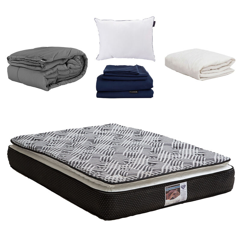 Colch&oacute;n Queen Size Spring Air Omega+S&aacute;banas Sof... image number null