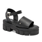 Moramora Sandalia para mujer negro BAJA
