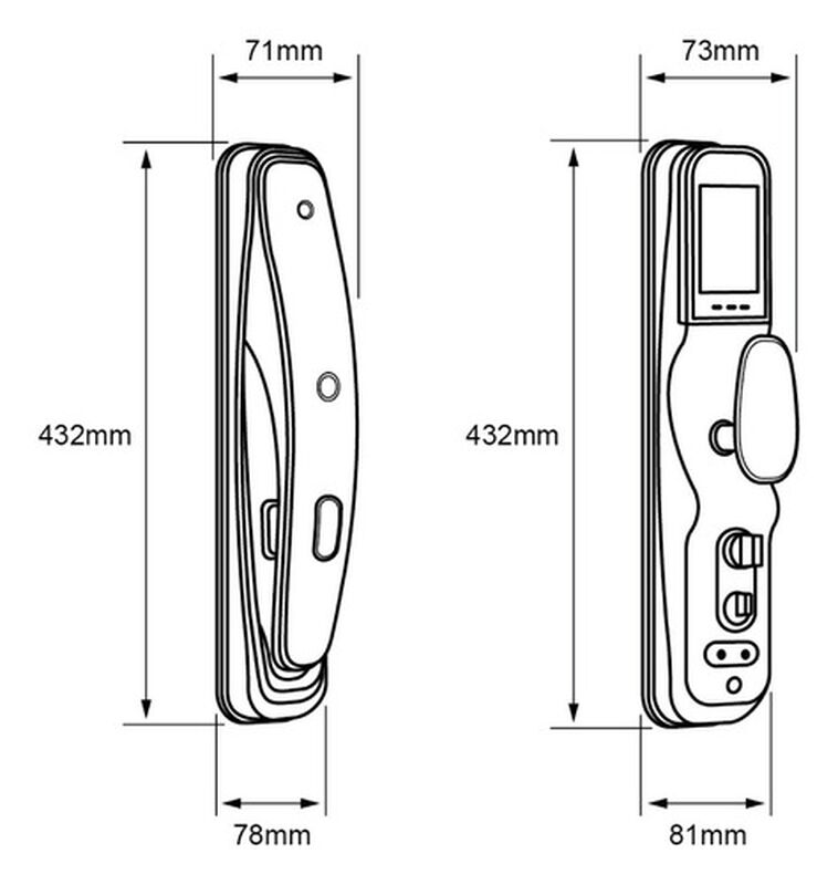 Cerradura Digital Wifi Video Timbre Exterior Ap... image number null
