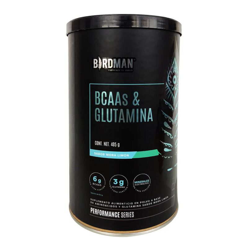 Bcaas Y Glutamina Mora - Limon Birdman 405g image number null