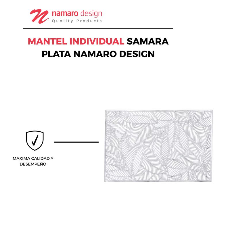Mantel Individual Samara Plata Namaro Design image number null