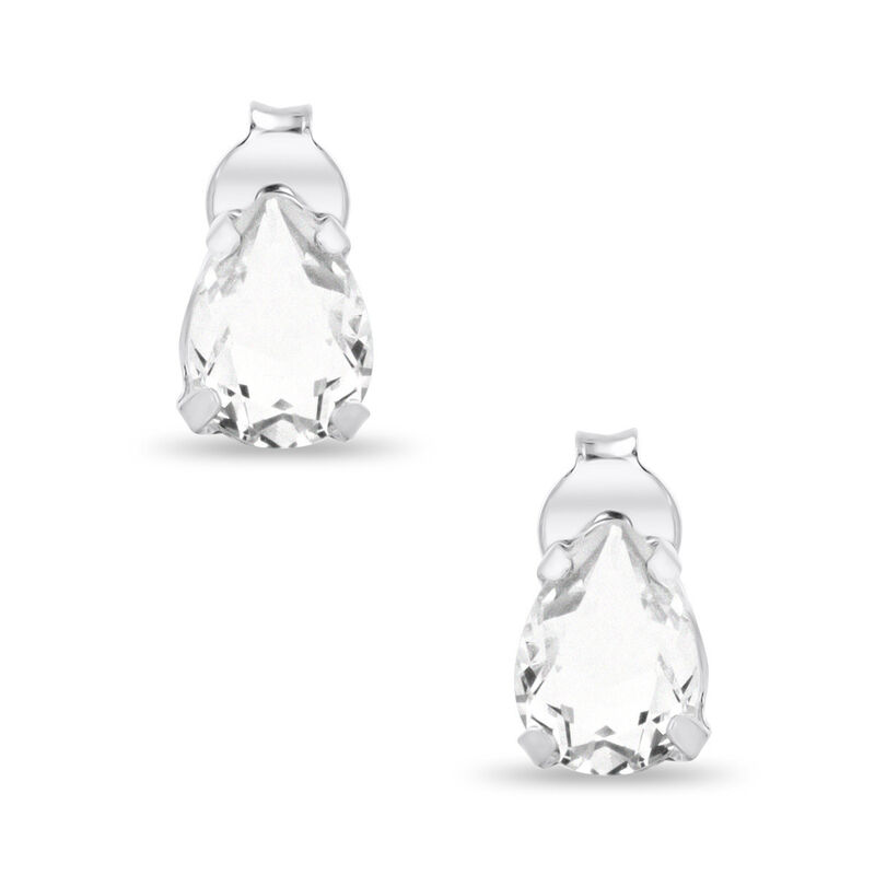 Aretes Plata 925 Con Piedras Blancas image number null