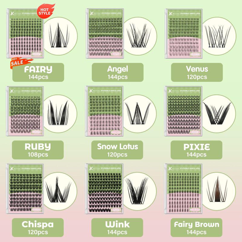 Extensi&oacute;n De Pesta&ntilde;as Keyyou Fairy Lash Cluster... image number null