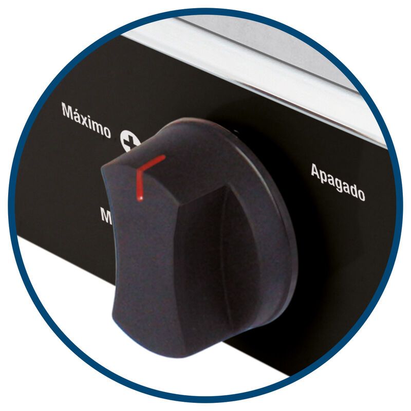 Parrilla Estufa De Mesa Aksi 2 Quemadores Negro... image number null