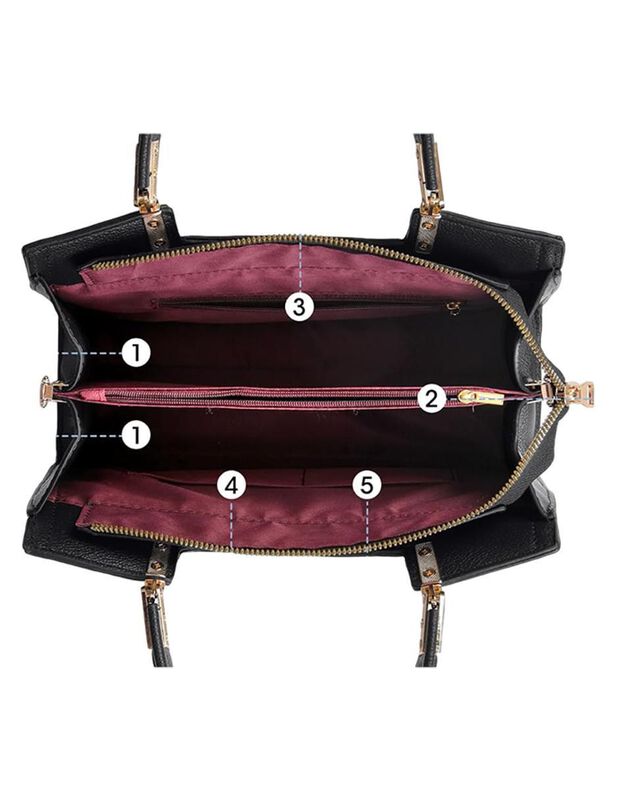 Bolsa Tote Pink Brule Elegancia Cl&aacute;sica Para Mu... image number null