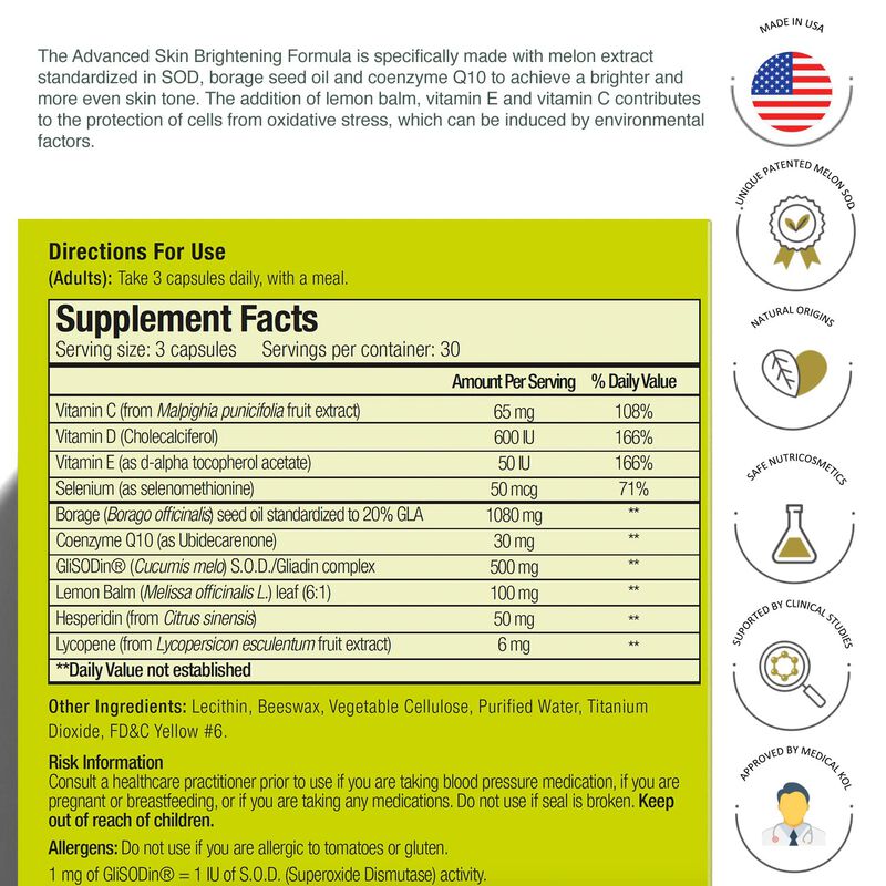 Suplemento Glisodin Skin Nutrients Para Ilumina... image number null