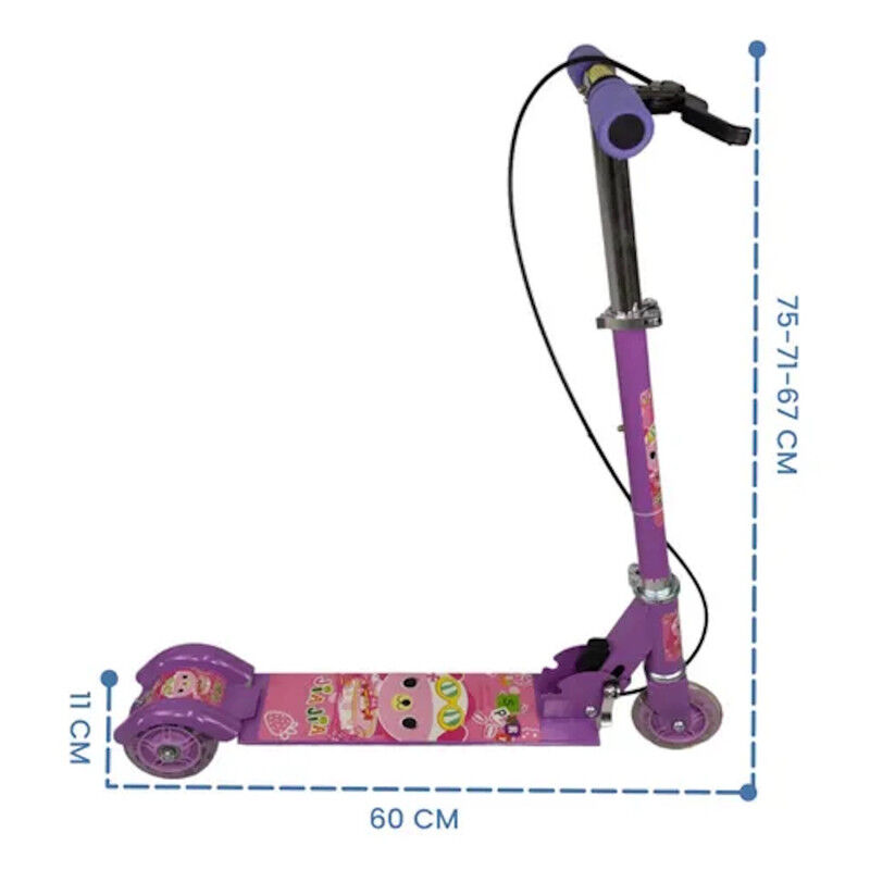 Patin Del Diablo Violeta Scooter Tres Llantas C... image number null