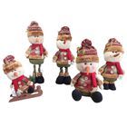 Kit Navide&ntilde;o 5 Mu&ntilde;ecos De Nieve