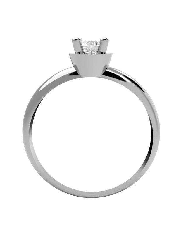 Anillo de Compromiso de 14K con Diamante de Lab... image number null