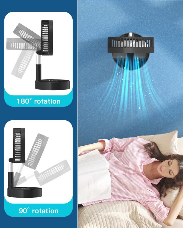 Ventilador De Pie Aicase, Plegable, Port&aacute;til, T... image number null