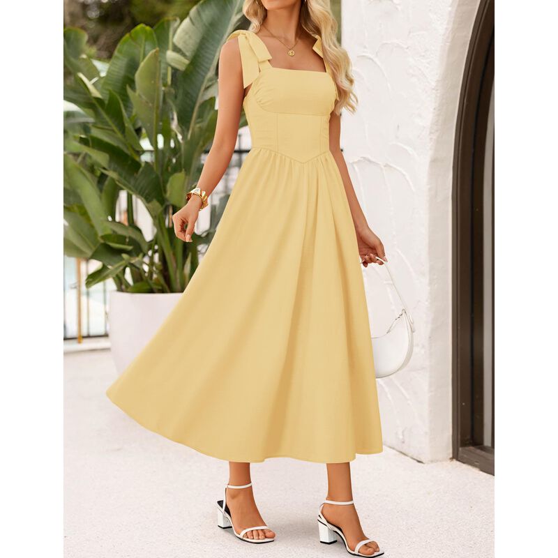 Vestido Maxi Amarillo Zesica M image number null