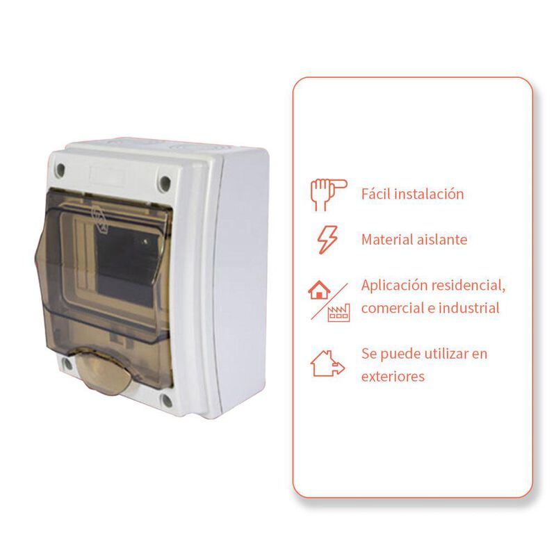 Centro de carga policarbonato 4-5 ventanas image number null