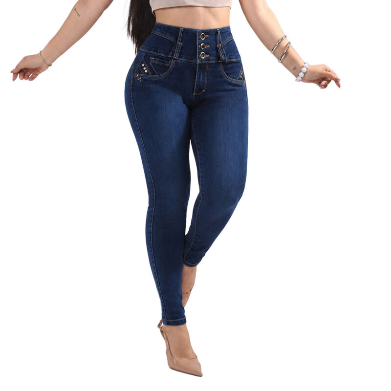 Pantal&oacute;n Dama Colombiano Savi Jeans Mujer N4798... image number null