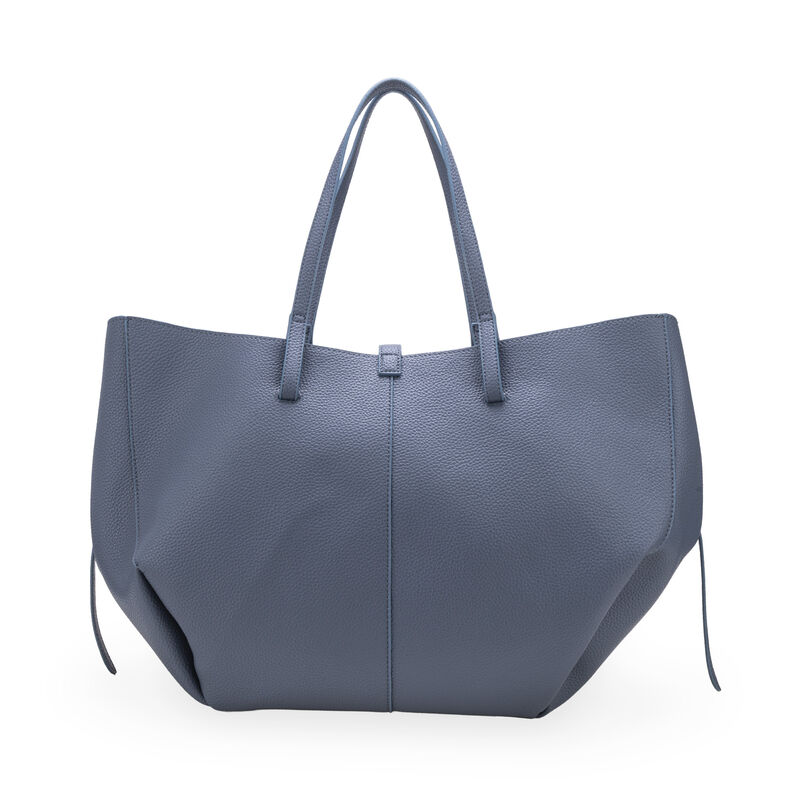 Bolsa Tote Maxi Con Porta Audif&oacute;nos Color Azul image number null