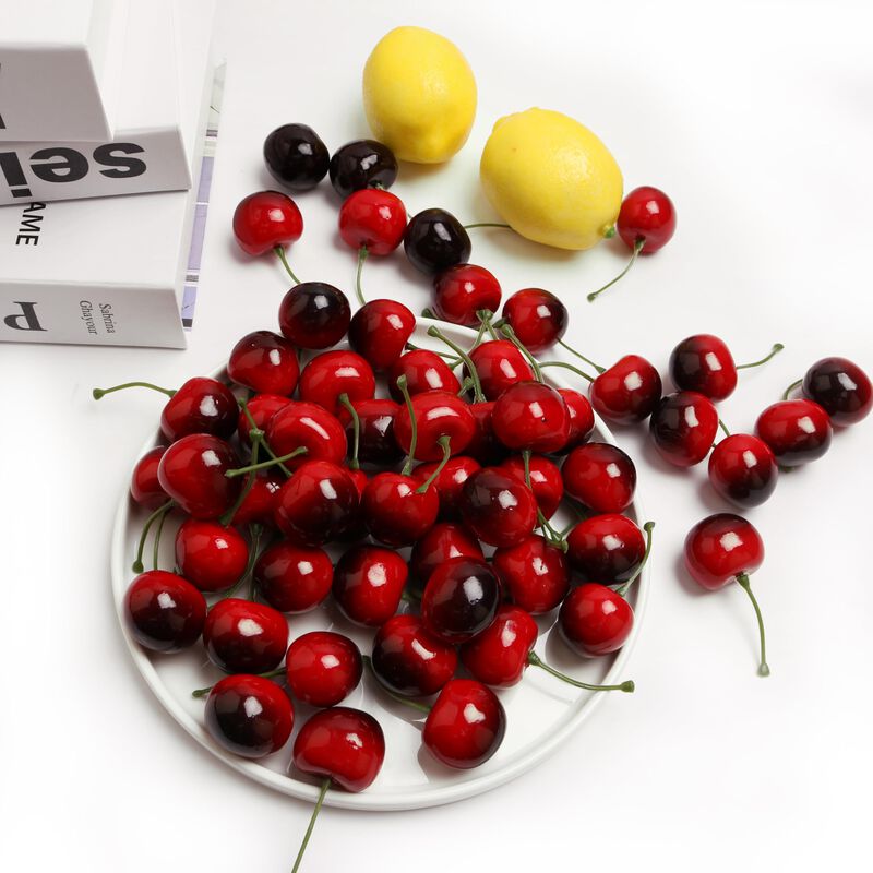 Cerezas Artificiales Rojas (50 Piezas) - Caiyjh... image number null