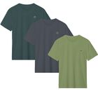 Set de 3 playeras Bark and Hide Playera Para Hombre Cuello Redondo Manga Corta Modelo Bark