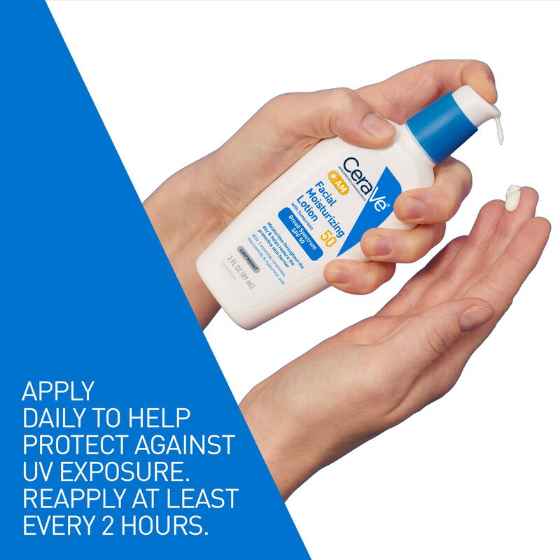 Loci&oacute;n Hidratante Facial Cerave Am Spf 50, 90 M... image number null