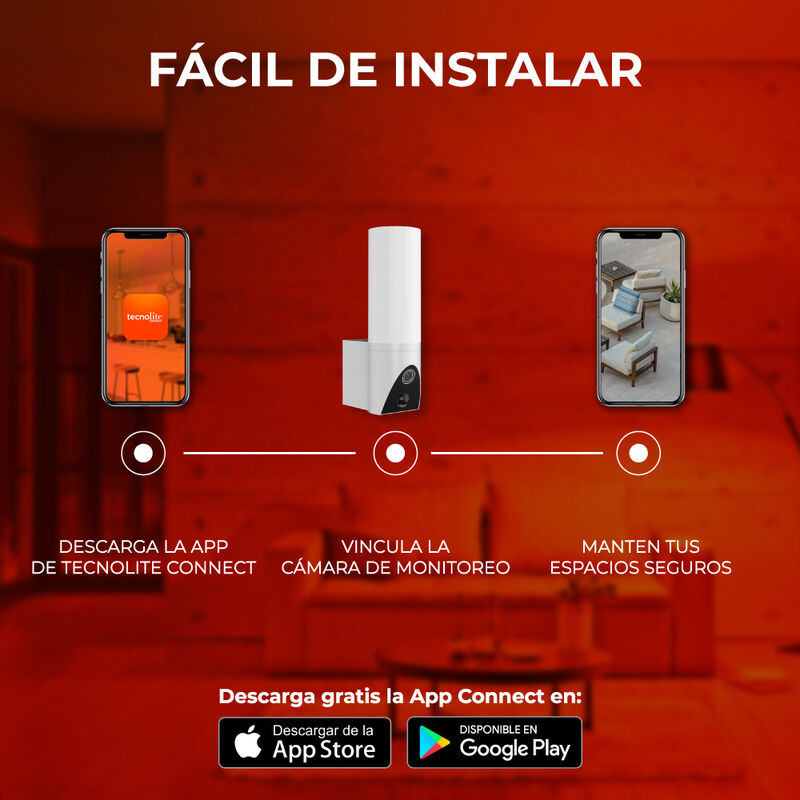 Cámara de Monitoreo con Lámpara Inteligente Wi-... image number null