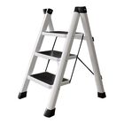 Escalera Plegable Multifuncional Tipo Tijera 3 Pelda&ntilde;os, (Blanco)Bluelander
