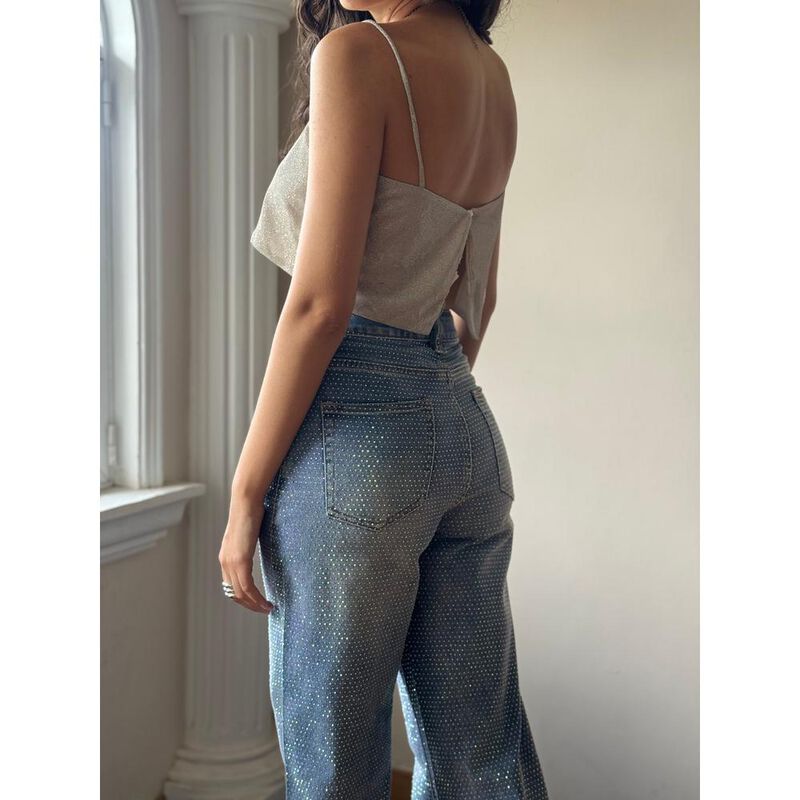 Pantalon Wide Brillos image number null