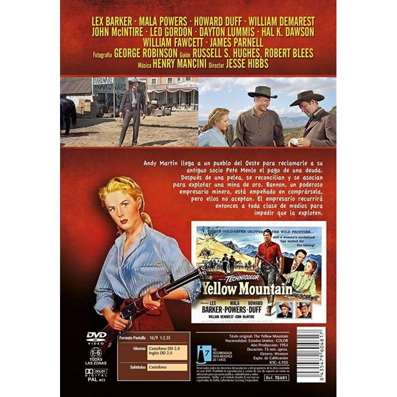 Ambici&oacute;n Maldita [dvd] (1954) The Yellow Mounta... image number null