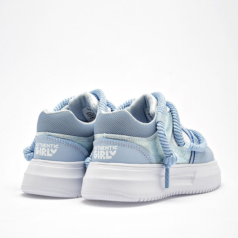 Lycht Tenis urbano para ni&ntilde;a. Azul blanco image number null
