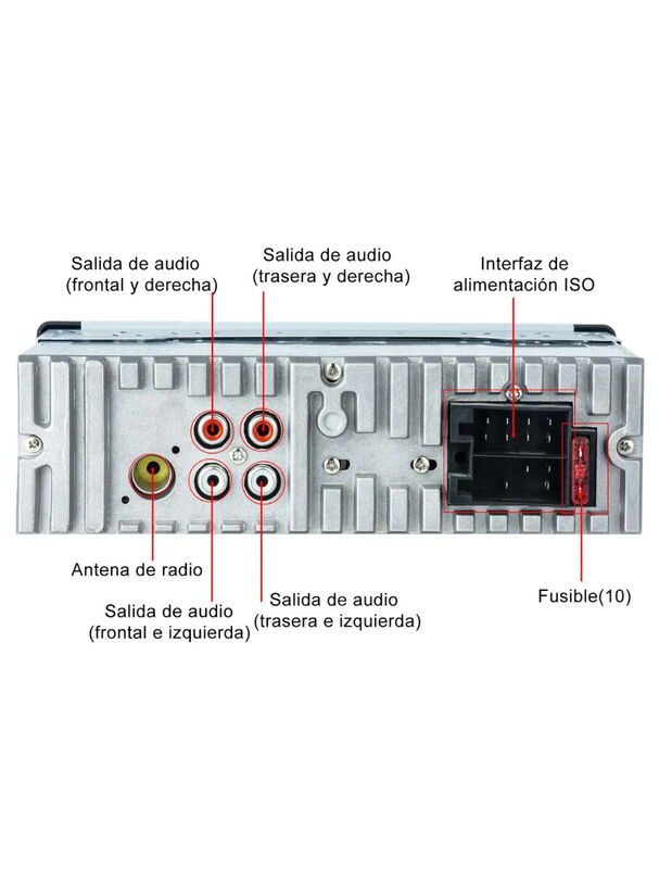 Autoest&eacute;reo Bluetooth Reako Usb Sd Aux Control ... image number null