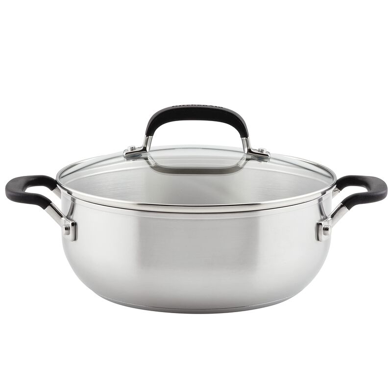 Cacerola KitchenAid Acero Inoxidable 4L con Tap... image number null