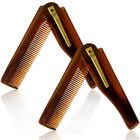 Peine De Cabello Zoolinn 17 cm Plegable &Aacute;mbar Diente Fino