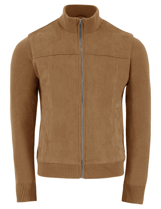 Chamarra Caballero Mangas Y Cuello El&aacute;stico Cas... image number null