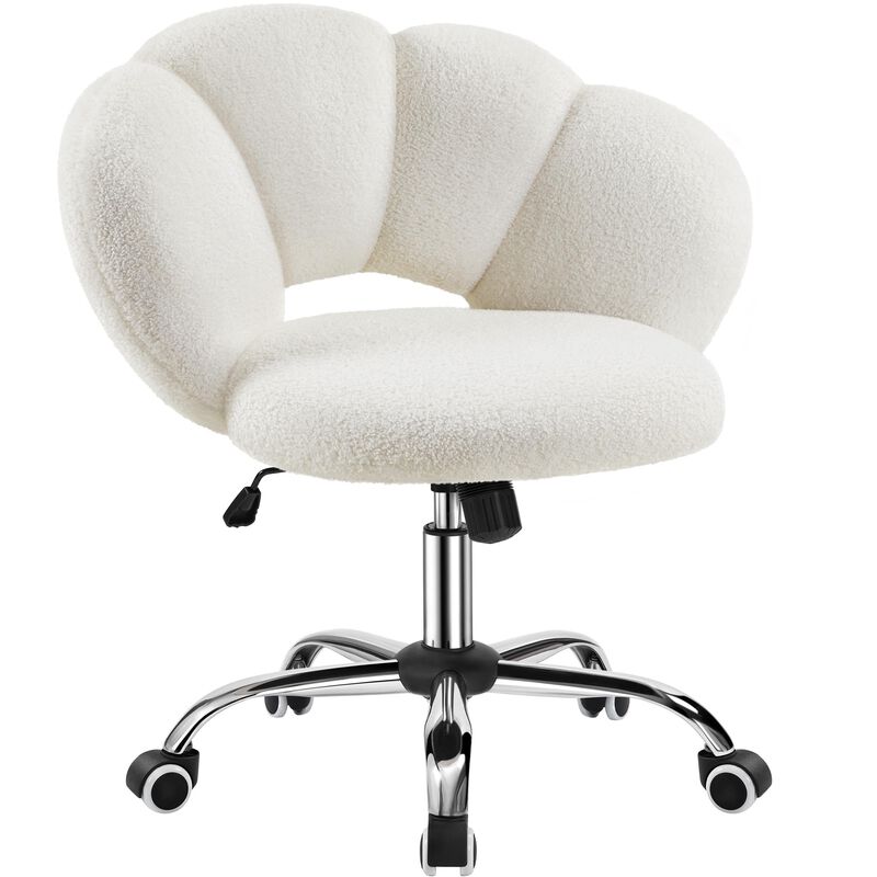 Silla De Escritorio Yaheetech Boucl&eacute; Con Dise&ntilde;o... image number null