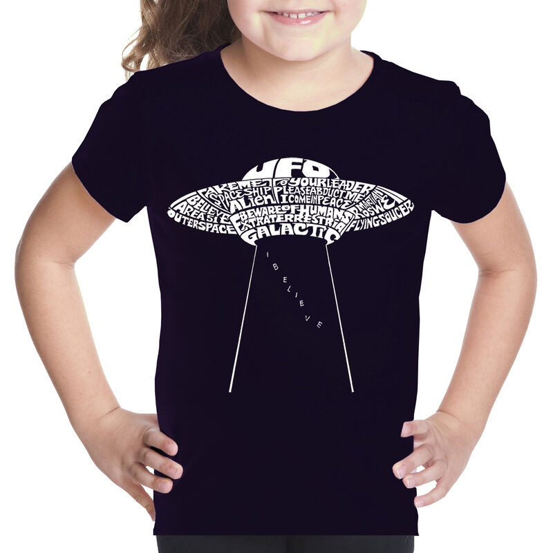 Camiseta Word Art Para Ni&ntilde;a - OVNI Platillo Vol... image number null