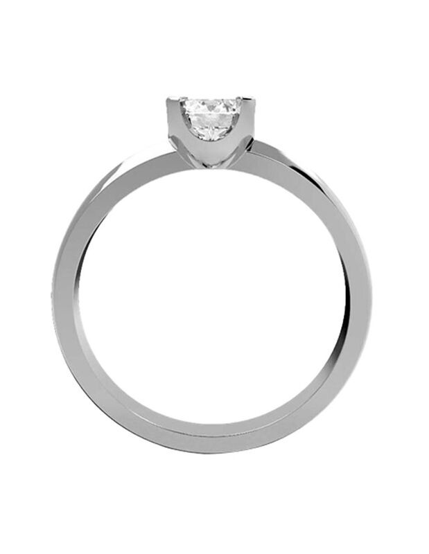 Anillo de Compromiso de 14K con Diamante de Lab... image number null