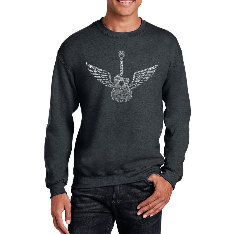 Sudadera De Cuello Redondo Word Art Para Hombre... image number null