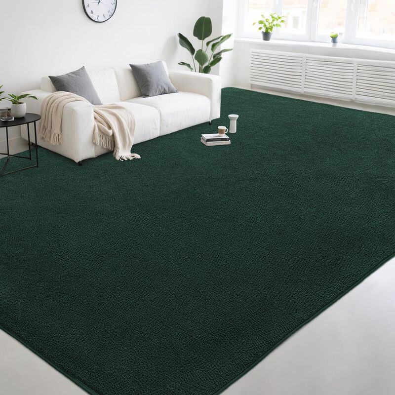 Alfombra Aafkk 244x305 Cm Verde Oscuro Con Espu... image number null