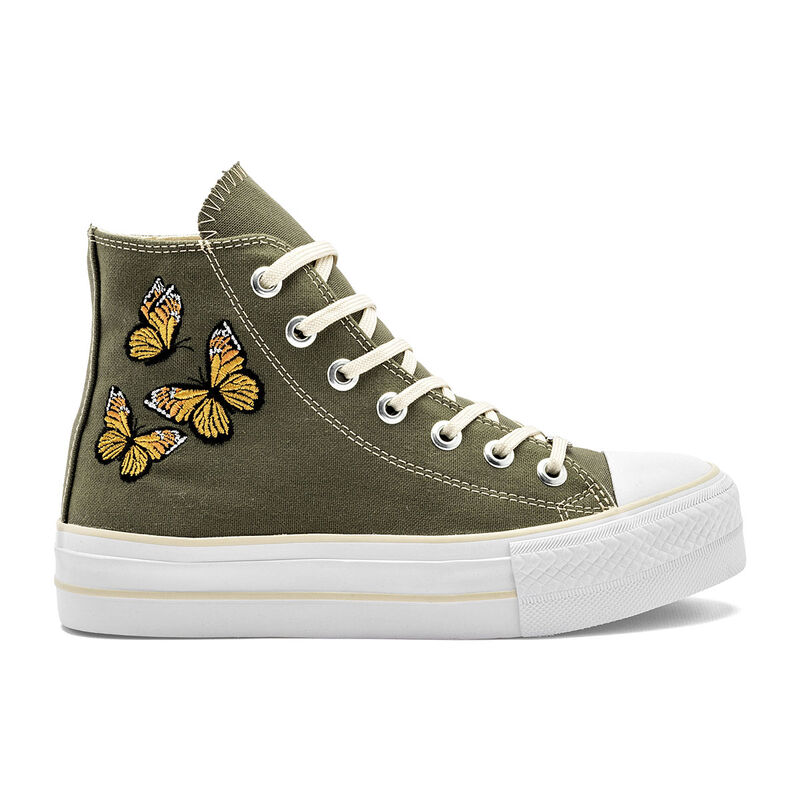 Mora Tierra Tenis Urbano Verde Para Mujer 14759... image number null