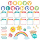 Set De Recortes Decorably De 101 Piezas Para Cumplea&ntilde;os Con Arco&iacute;ris