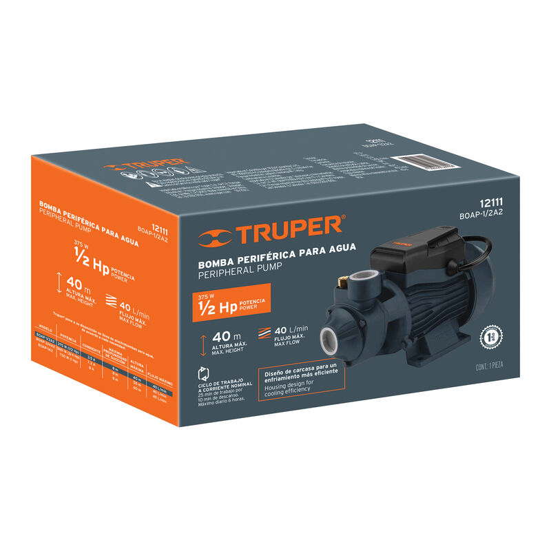 Bomba Periférica 1/2 Hp Truper image number null