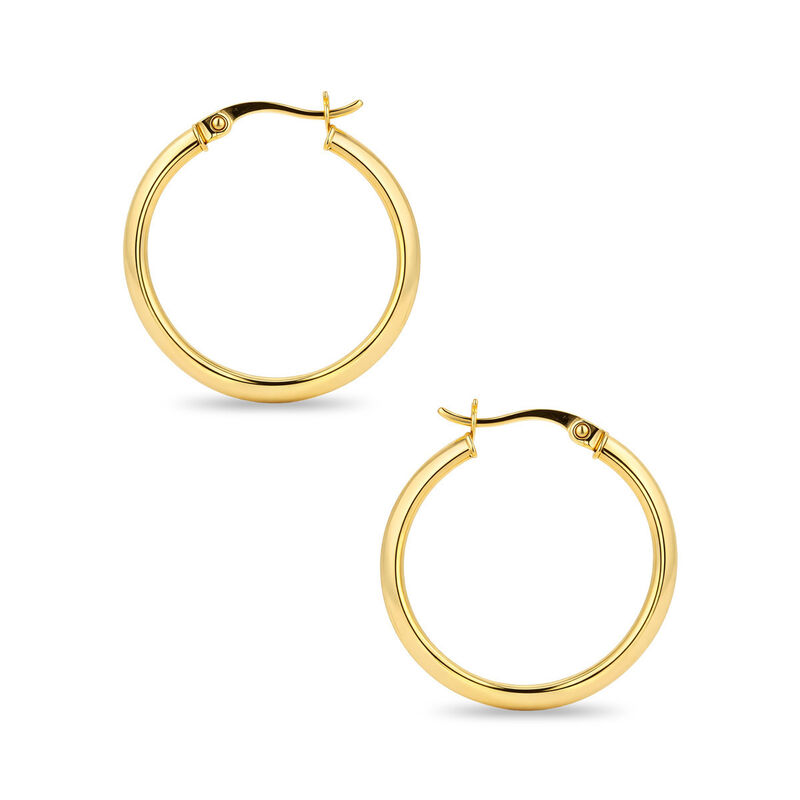 Arracadas Oro 10k Con Platinado 20 mm (sku B) |... image number null
