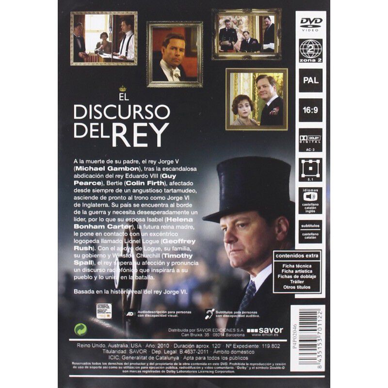 El Discurso Del Rey [dvd] image number null