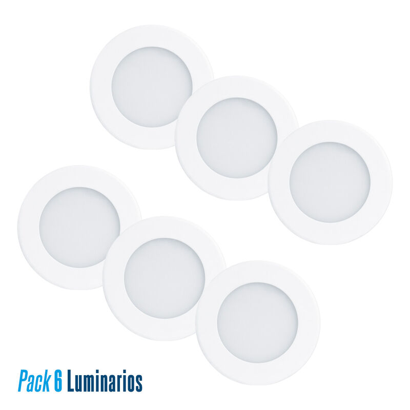 Pack de 6luminarios LED Aksi 6W Empotrable Circ... image number null