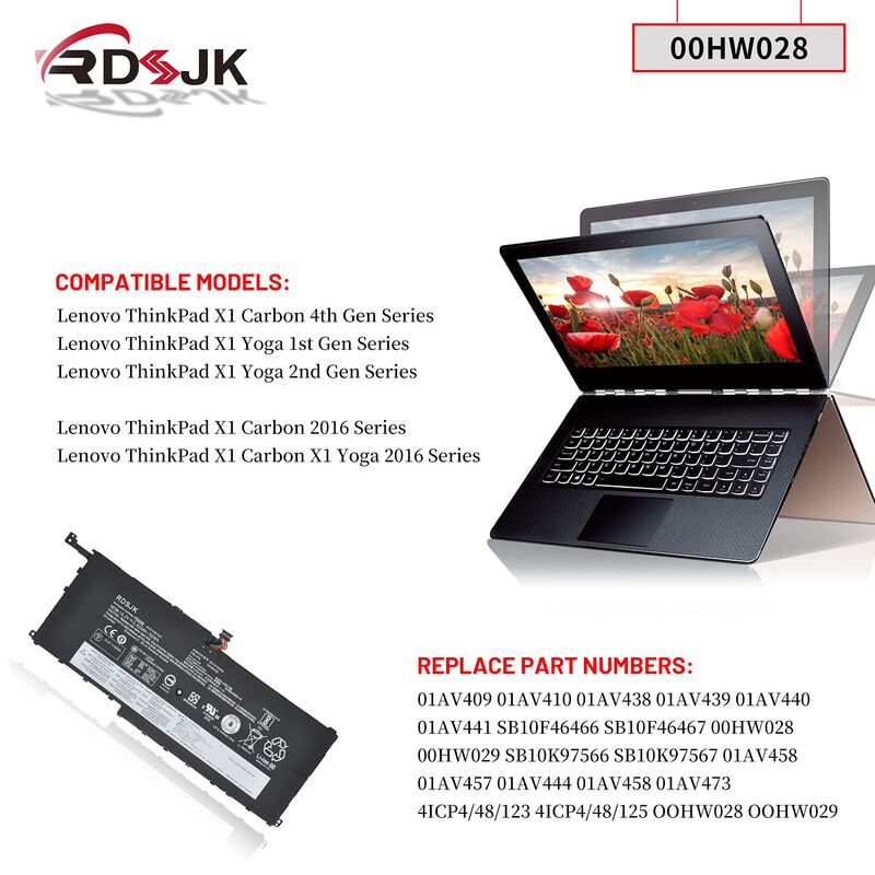 Bater&iacute;a Port&aacute;til Rdsj Para Lenovo Thinkpad X1 C... image number null