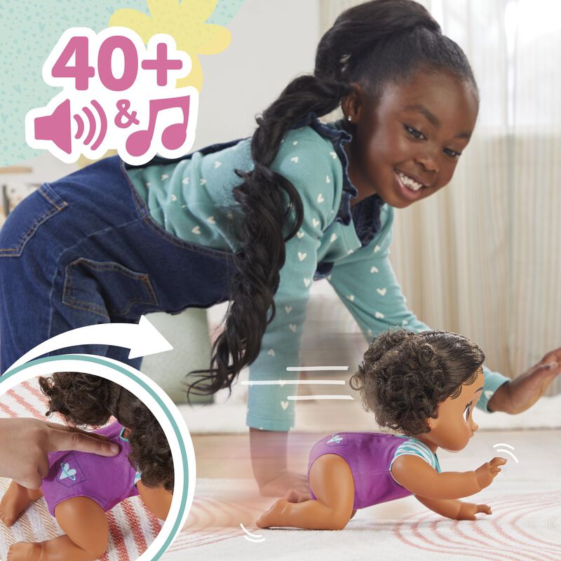 Mu&ntilde;eca Electr&oacute;nica Para Gatear Baby Alive Crawl... image number null