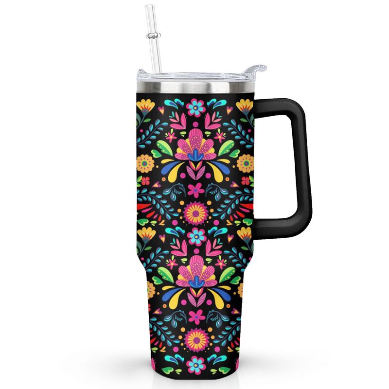 Vaso T&eacute;rmico Ceovfoi 1200 ml Con Asa Y Pajilla image number null