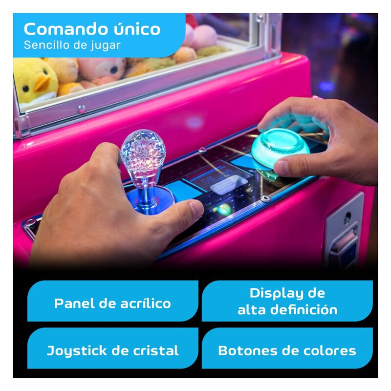 Maquina Garra Peluches Mini Doll Caza Sonido Lu... image number null