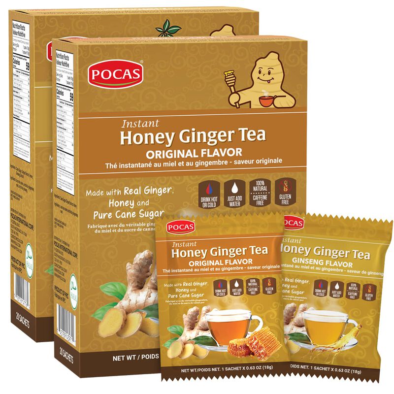 T&eacute; Pocas Jengibre Y Miel &ndash; Pack De 2 (20 Sobres... image number null