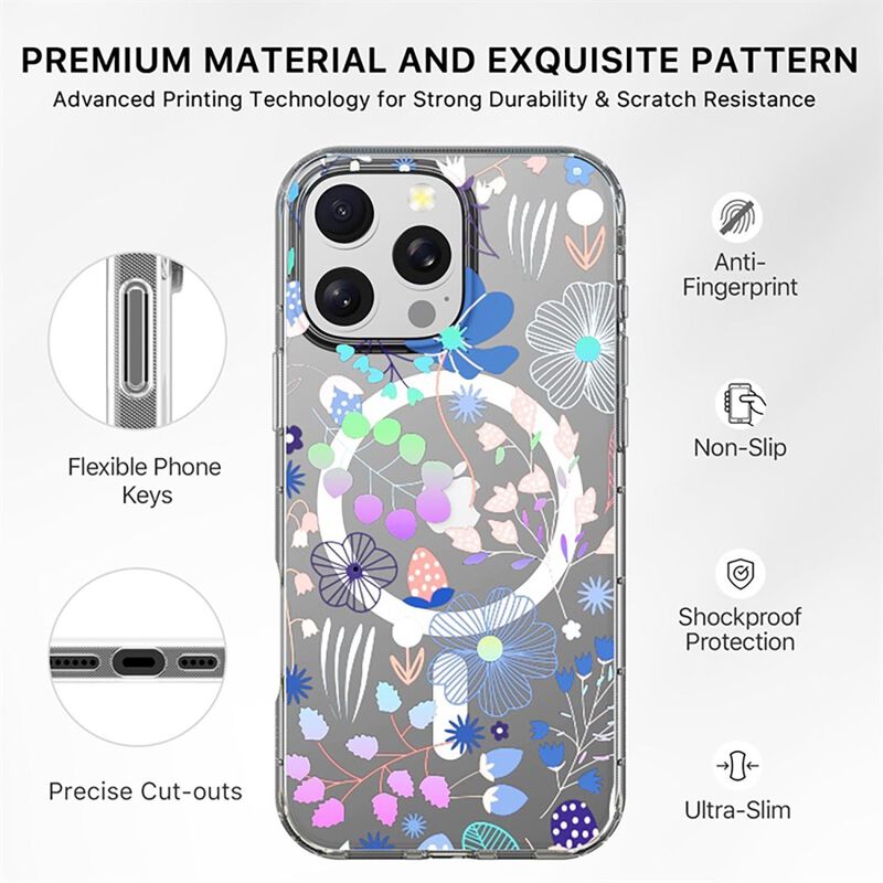 Funda Mybat Mood Mag Para Iphone 16 Pro - Flore... image number null