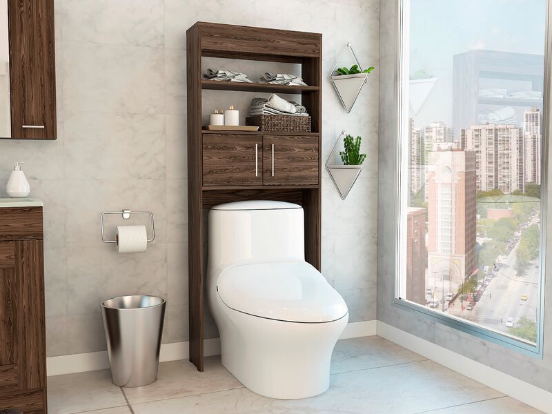 Gabinete De Ba&ntilde;o Oporto Nogal Virtual Muebles image number null